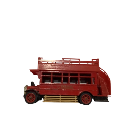 Matchbox car toy double decker bus