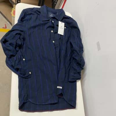 Scotch & Soda Kids Size 12 Blue Checkered Shirt 