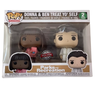 NEW - Funko POP! - Parks and Recreation - Donna & Ben Treat Yo’self (2 Pack)