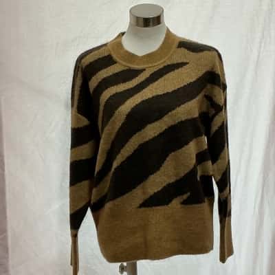 Banana Republic Womens  Size L Jumper Black  / Brown 