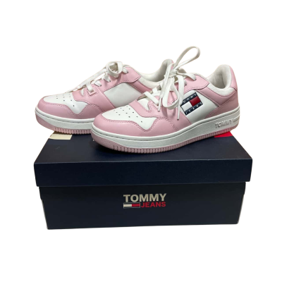 Tommy Hilfiger Womens  Size 37 Sneakers Pink  / White 