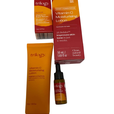 Trilogy Vitamin C Moisturising Lotion 50ml & Vitamin C+ Super Serum 5ml