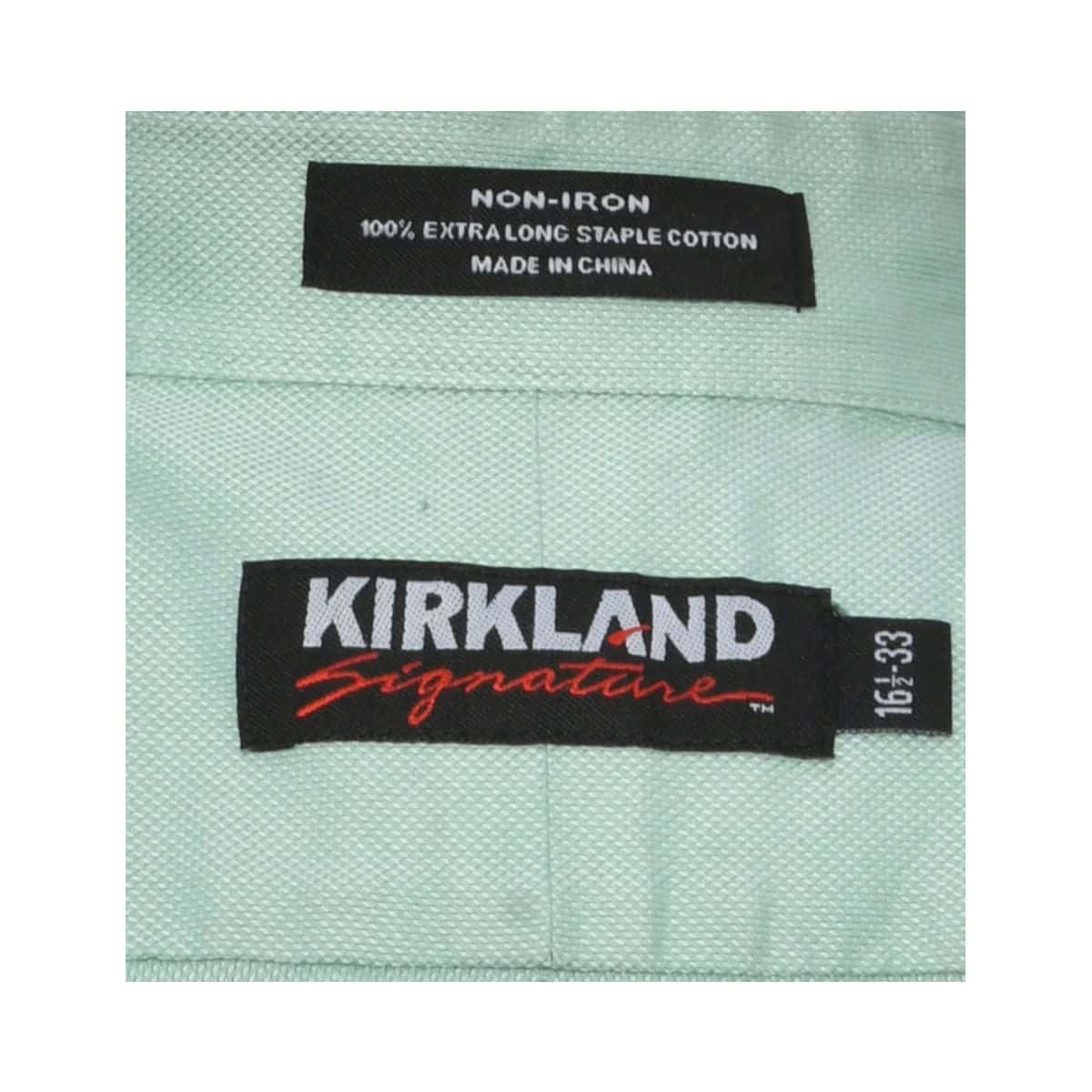 Kirkland Signature Mens Size XL Long-Sleeved Light Green Shirt(s)