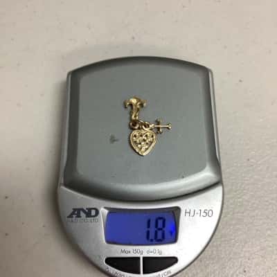 9ct Heart/Anchor/Cross Pendant 1.8g