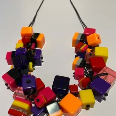 Taking Shape Womens Beaded Necklace Multicoloured 