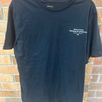 RVCA Mens  Size XL Black  T Shirt 
