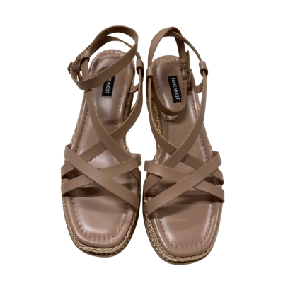 Nine West Size 7.5 Wedges Nude BNWT