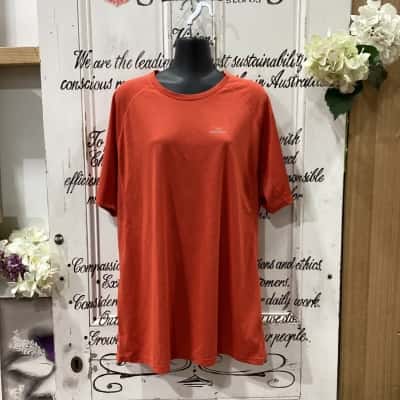 Kathmandu Brand! Mens  Size XXL Short Sleeve Shirt Burnt Orange / Orange 