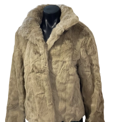 Jay Jays Womens  Size 14 Fur Coat Brown 