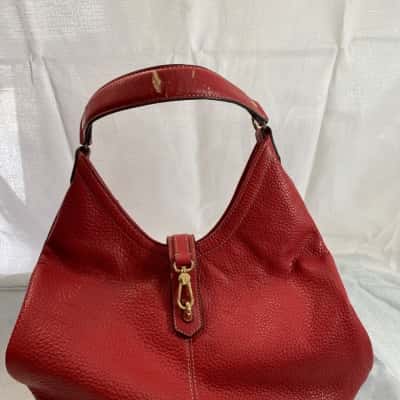 Womens Red Tignanello shoulder bag