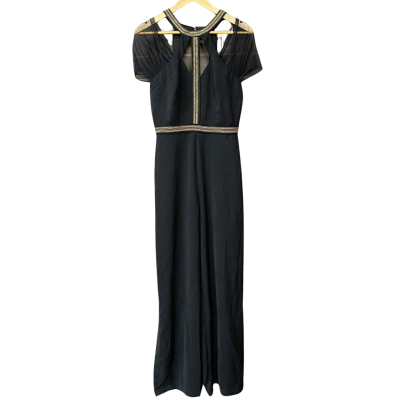 Lumier By Bariano Womens Size M Black Jumpsuit   