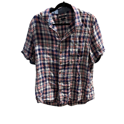 Sportscraft Mens  Size XXL Short Sleeve Shirt Checked Linen