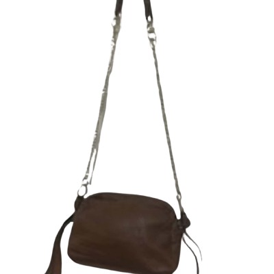 Mimco Womens Cross Body Bag Brown  Leather 