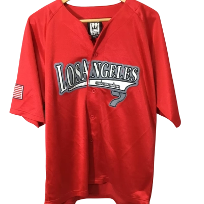 dada LOSANGELES Jersey SIze 16. Red/White/Grey/Black/Multicoloured. Polyester