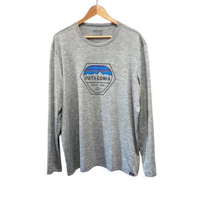 Patagonia Mens  Size XXL Long Sleeve Shirt Grey 