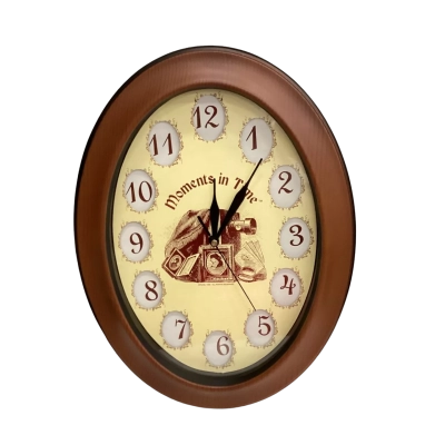 Vintage “Moments In Time” Photo Frame Clock NEW