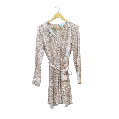 Reiss Size 8 Casual Dress Floral / Nude / Pattern 