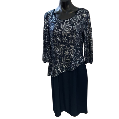 Liz Jordan Womens  Size 10 Cocktail Dress Blue 