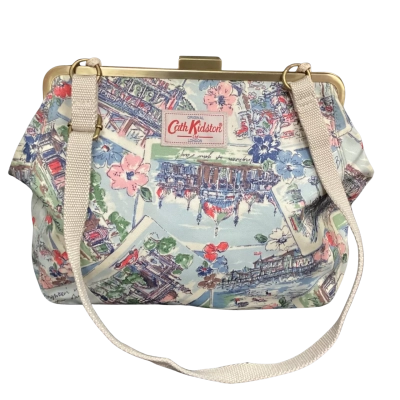 Cath Kidston “Brighten Up Your Day” Handbag Blue Printed