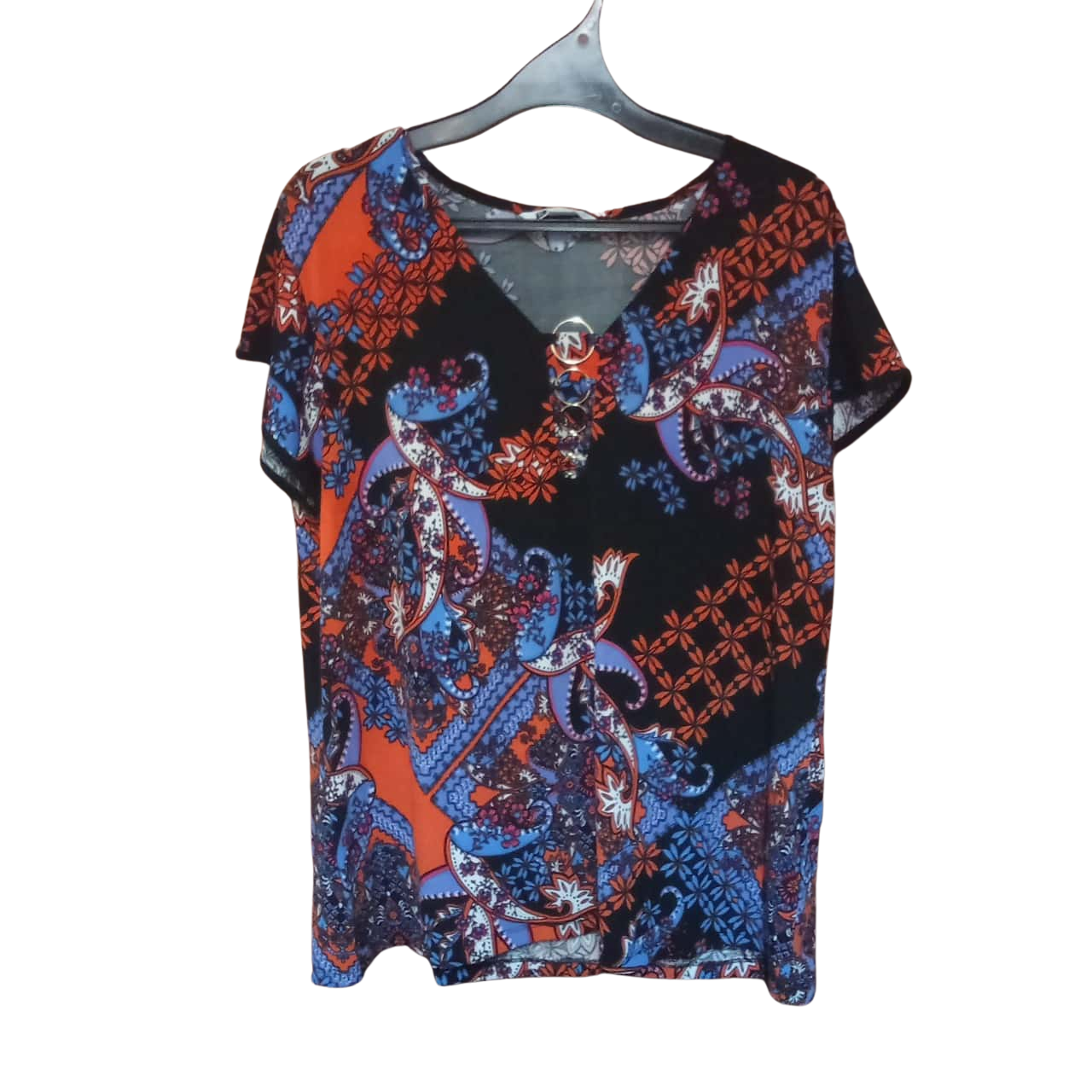 Rockmans Ladies Multicoloured Top Size L UAN