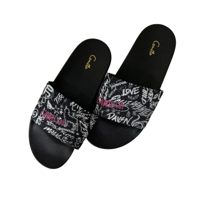 Camilla Amelia Pool Slides  Size 40 Black  