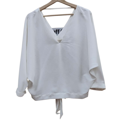 River Island Womens Size 14 White Shirt (4)