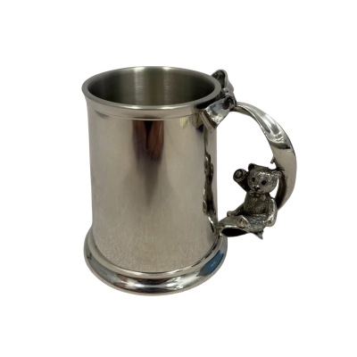 Pewter Royal Selangor Teddy bears Swing baby mug 