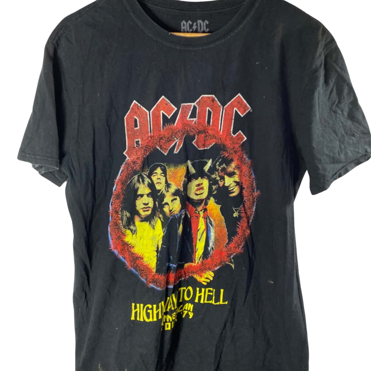 ACDC Unisex Band T Shirt Size M Black (s)
