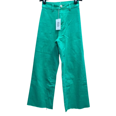 Ghanda Womens  Size 8 Wide Leg Jeans Green 