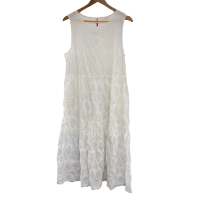 Gorman Womens  Size 12 Maxi Dress / Sleeveless Dress  White 