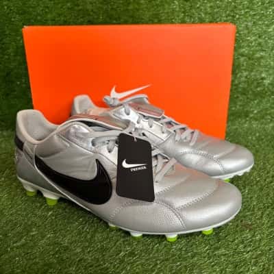 Nike Premier 3 FG Silver/Black Football Shoes Size 10 US 