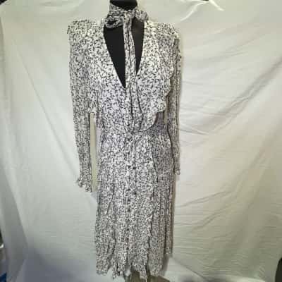 Zimmermann Size 1 Long Sleeve Dress Beige / Floral 