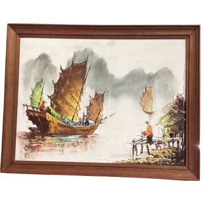Retro oil painting