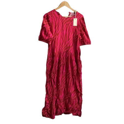 3rd Story Womens  Size S Midi Dress Pink  / Striped 