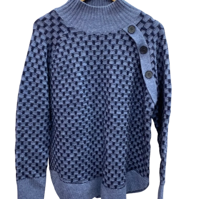 Regatta Womens  Size 12 Long Sleeve Shirt Blue / Navy Blue 