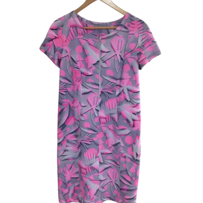  Womens  Size 5 Party Dress Grey / Pink  