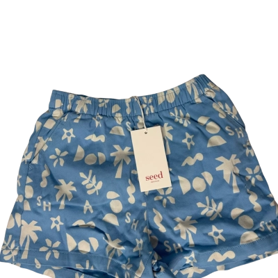 Brand New Seed Kids Size 5 printed blue shorts RRP $39.95