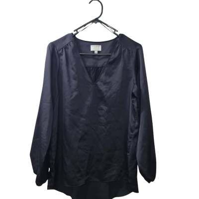 Witchery Women's Size 8 Long Sleeve Top in Navy Blue 