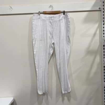 Taking Shape Womens  Size 18T. High Waisted Pants White 