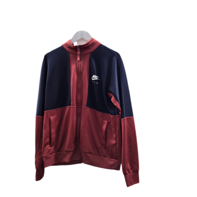 Nike Mens Size M Zip Up Hoodie Hoodie Blue / Maroon 