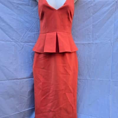 Finders Keepers Womens  Size S Bridesmaid Dress / Formal Dress / Shoestring Strap Dress Orange 