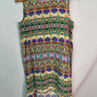 Piper Womens  Size 10 Sleeveless Dress  Multicoloured 