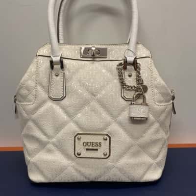 Guess White Ophelia Handbag