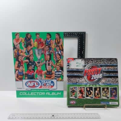 2x AFL Cards Albums and Cards 
