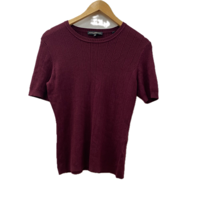 David Lawrence Womens  top Size M Maroon / Striped 