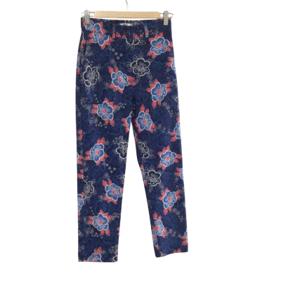 Forrest Womens  Size 6 Skinny Leg Pants Blue / Floral 