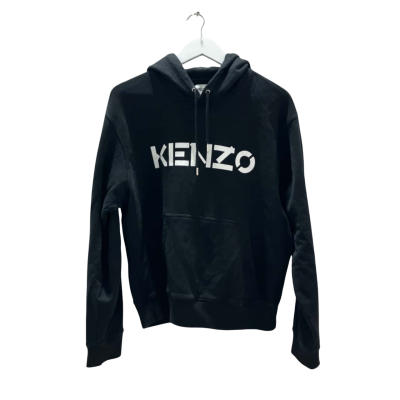 Kenzo Size L Black Logo Hoodie