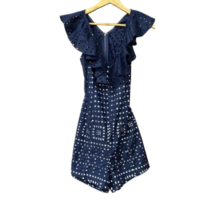 BNWT Mossman Womens  Size 6 Navy Blue Playsuit  