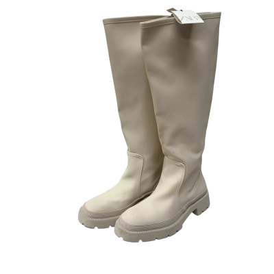 Zara Knee High Faux Leather Boots Size 40 