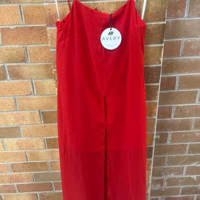  Womens Avery The Label  Size 8 Mini Dress Red 